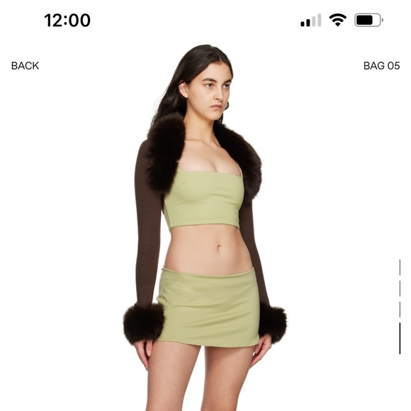 NWT GUIZIO CELESTIAL TOP GREEN XS - Picture 2 of 5